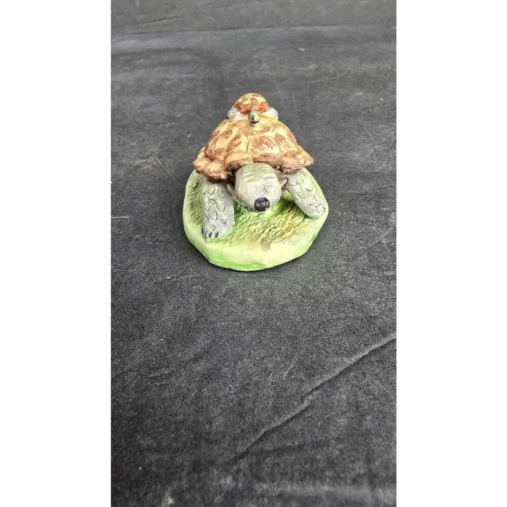 Vintage Basil Matthews Turtle Tortoise Figurine Signed Made in England